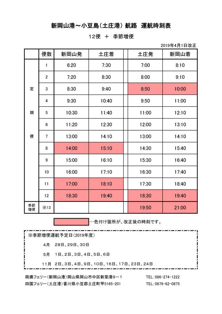 岡山ダイヤ改正